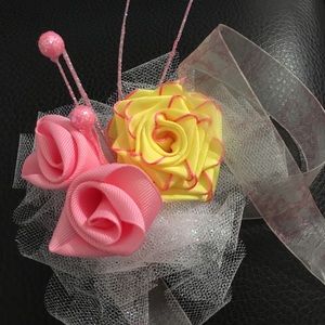 Handmade wrist corsage
